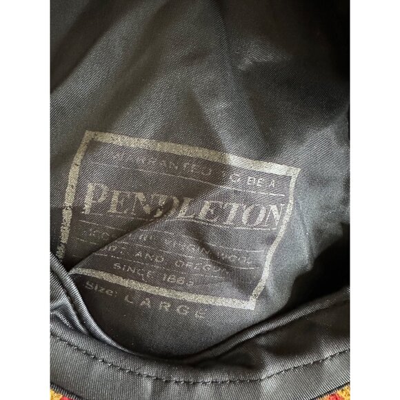 Rare Pendleton Large Wool Blend Tribal Aztec Southwestern Print Newsboy Cap w ba - Picture 6 of 7